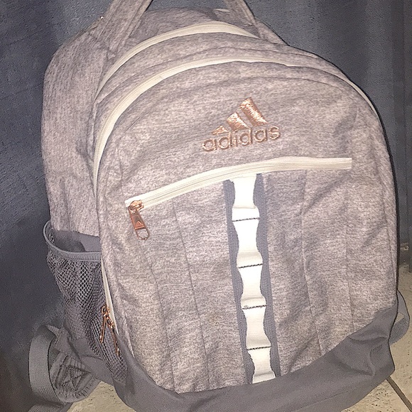 ‼️DROPPED $25 & OPEN TO OFFERS‼️Adidas Grey & White School Bag! (Good Quality!)